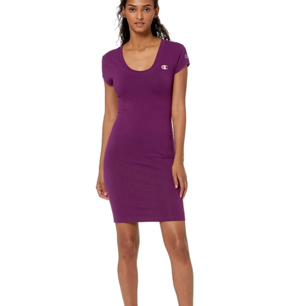 Champion‎ women’s bodycon dress in venetian purple.  Worn about 3x